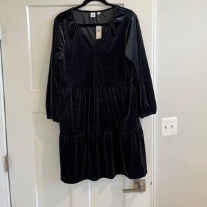 NWT Navy Velour GAP Dress - Size M